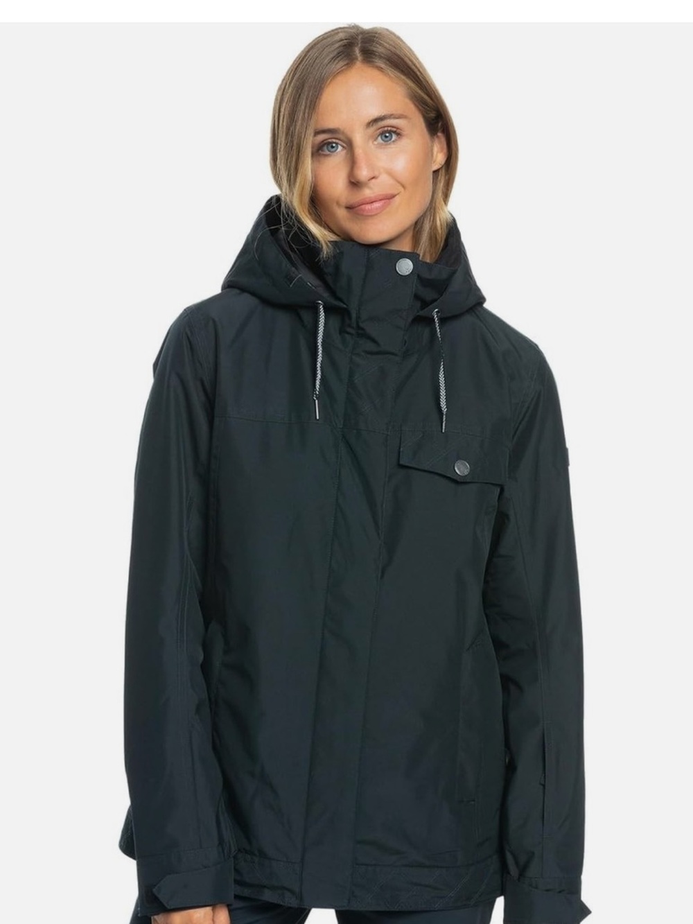 Roxy Billie Warm Flight Insulated Blue/Black Women's Jacket - Size Small